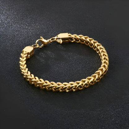 Franco – Pulsera Dorada Elegante