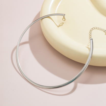 Collar Clavícula Anillo - Collar Choker Fino