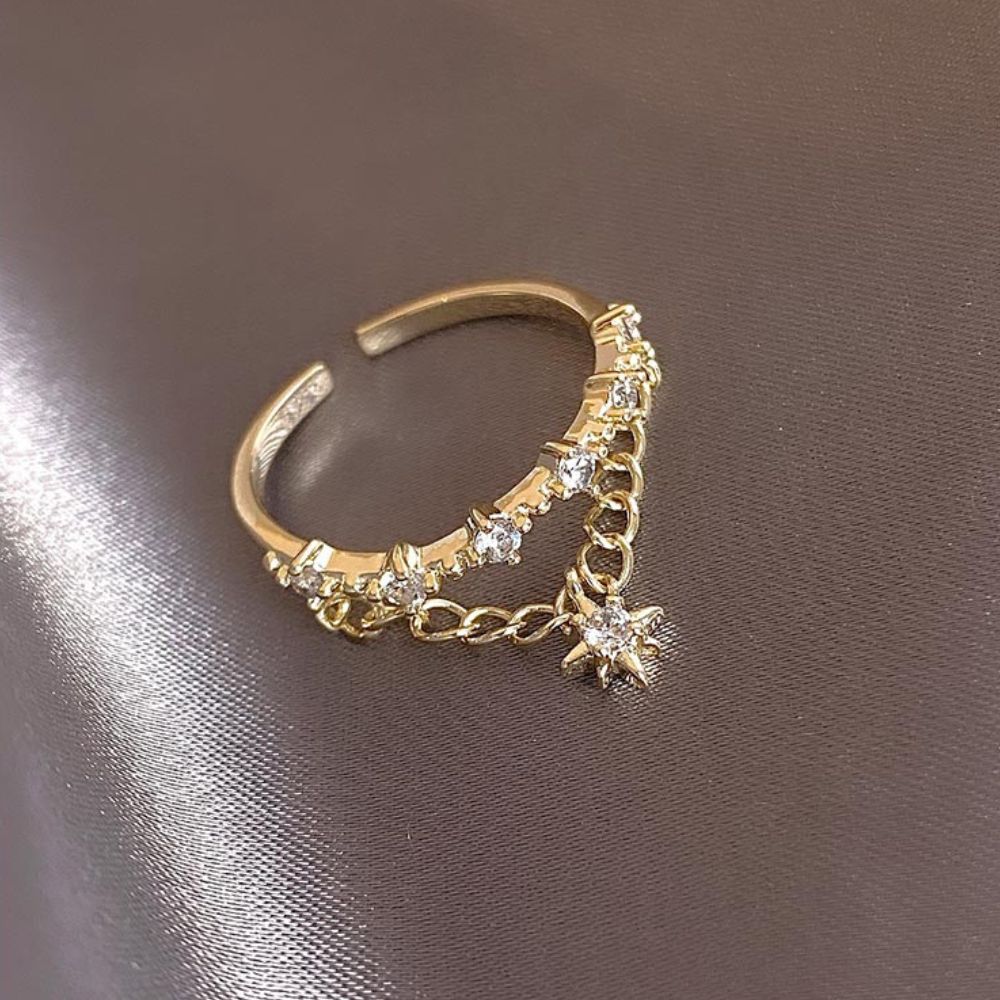 Damas Anillos Estrella Ajustables