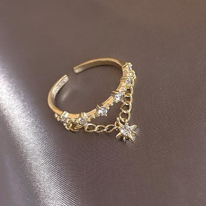Damas Anillos Estrella Ajustables