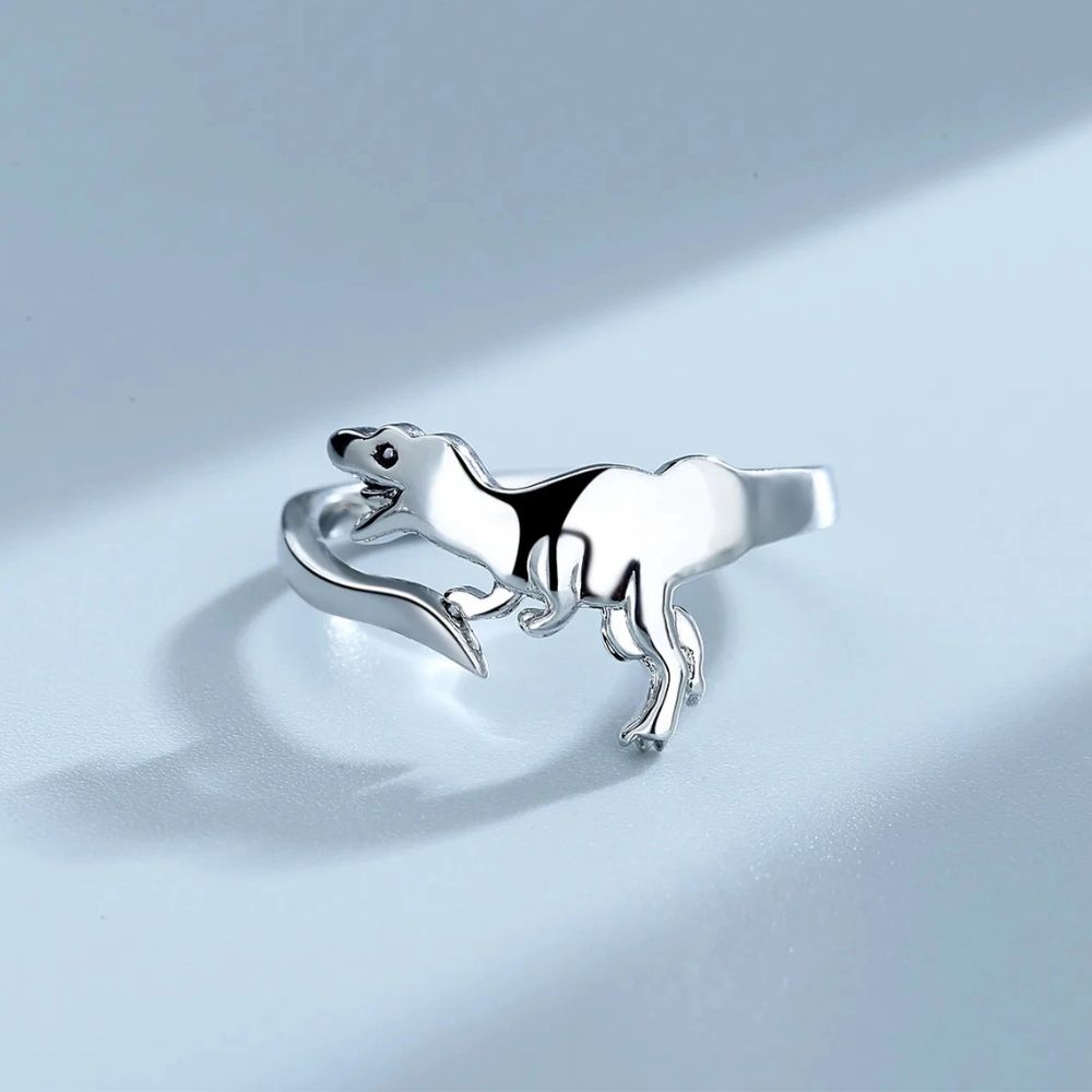 Anillo de Dinosaurio Ajustable con Diseño Abierto