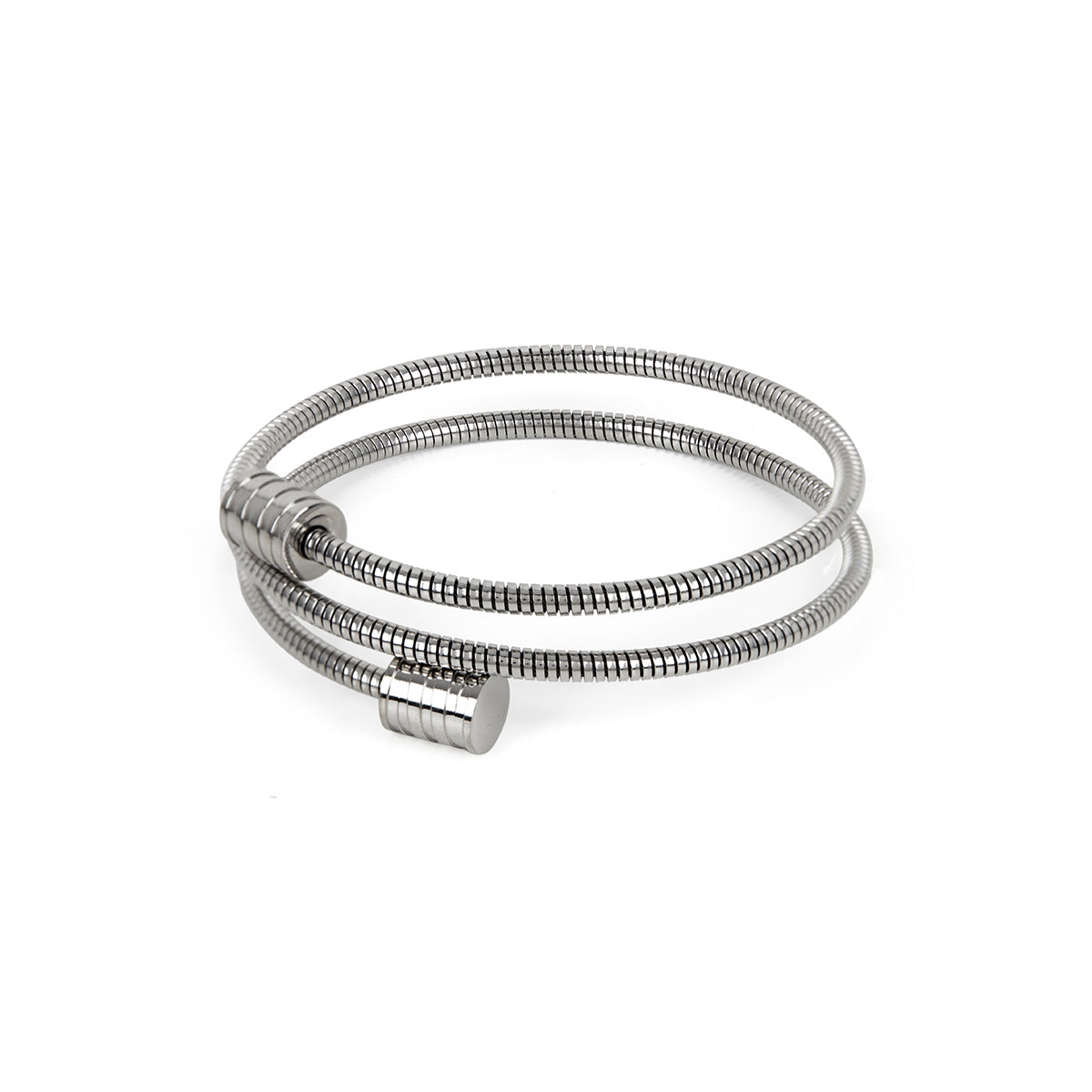 Ella – Pulsera Torcida Plateada