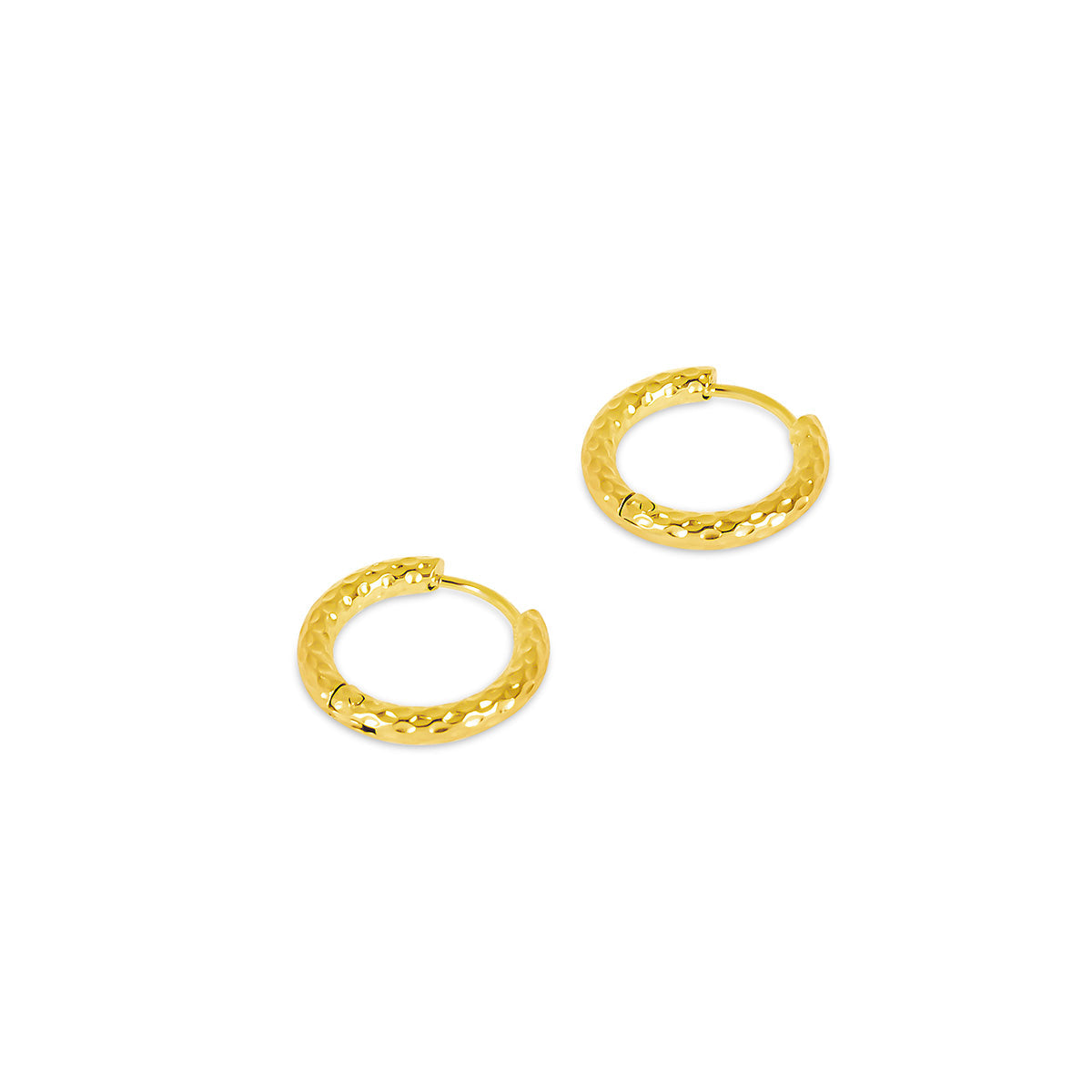 Kelly – Aretes Huggie Texturizadas