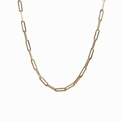 Elisa – Collar Cadena de Eslabones Dorados