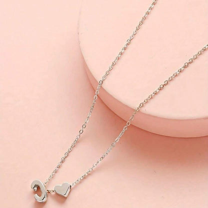 Conjunto de Joyería Corazón Inicial - Conjunto de Joyería Inicial Love