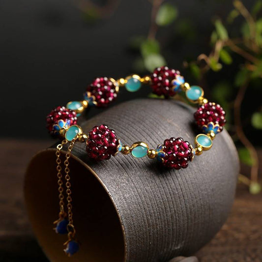 Maelis – Pulsera de Piedras Naturales tipo Berries