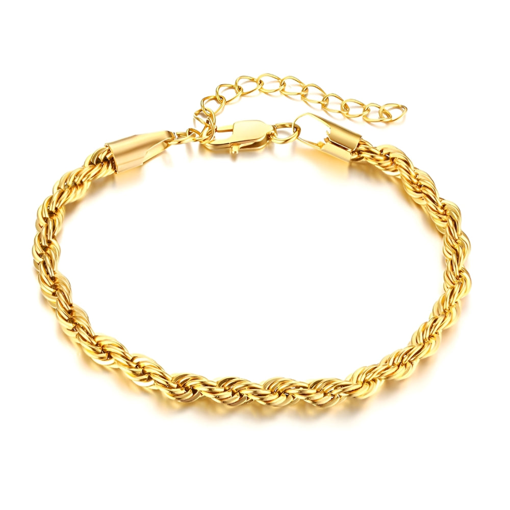Sofía – Pulsera de Cadena Retorcida Tipo Cuerda