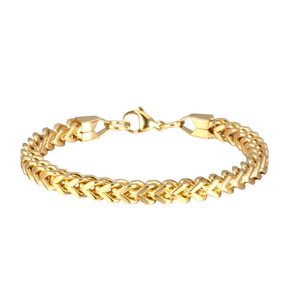 Franco – Pulsera Dorada Elegante