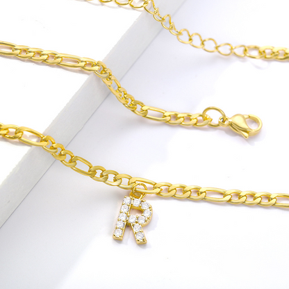 Love Initial Anklet - Pieza de tobillo con su inicial