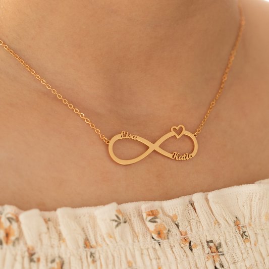 Collar Infinity Personalizado - Collar de Nombre Infinito