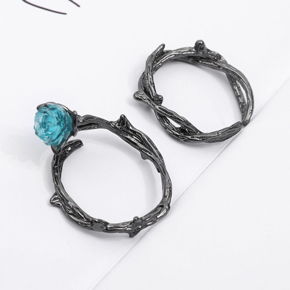 Dama Anillo Ajustable de Espinas con Diseño Abierto
