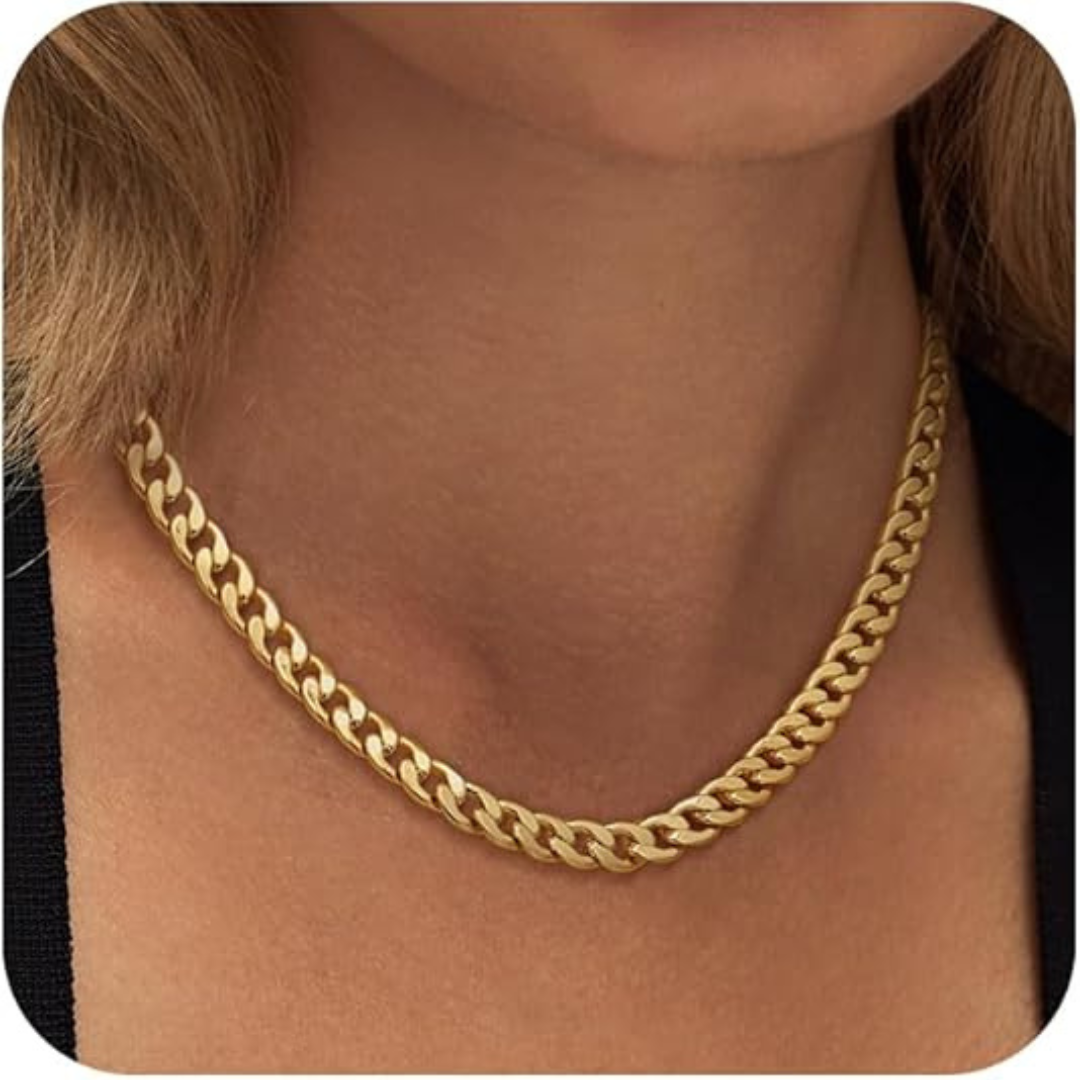 Anabel – Collar a Eslabones Dorados