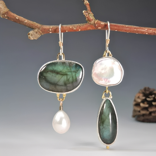 Jea – Pendientes Vintage en Piedra