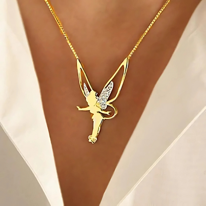 Jhoanna – Collar de hada en oro y plata