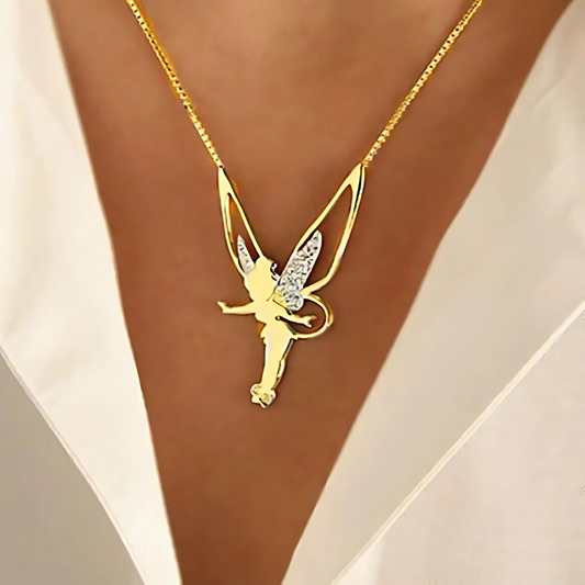 Jhoanna – Collar de hada en oro y plata
