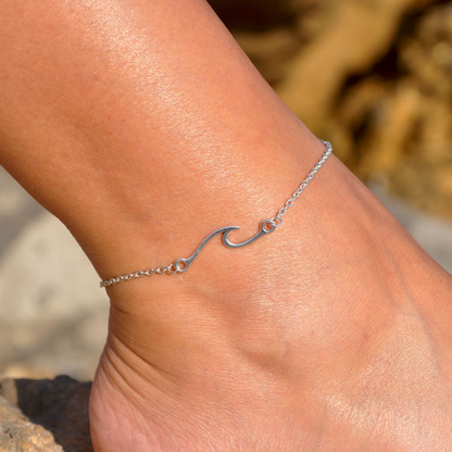 Wave Ankle Bracelet - Pulsera de tobillo Wave impermeable