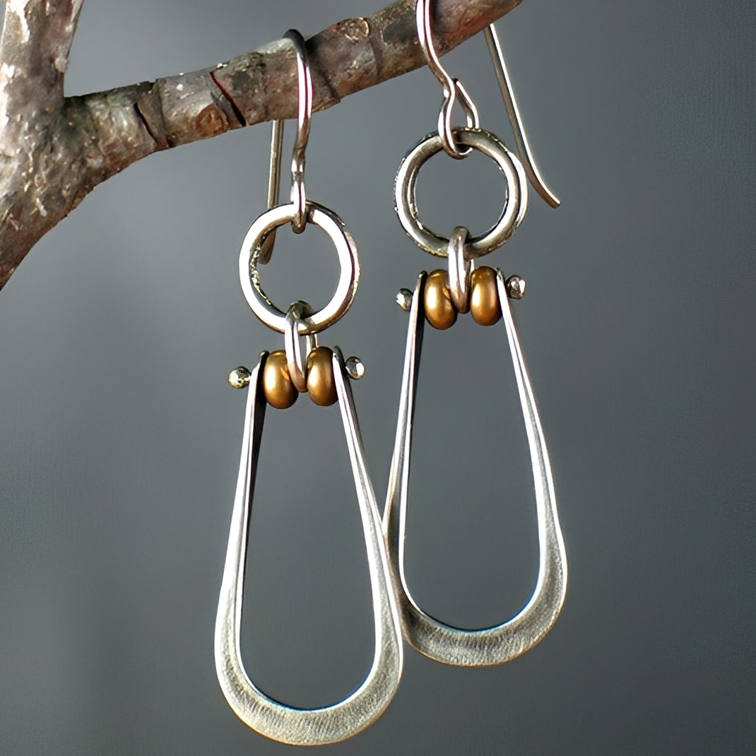 Ylva – Pendientes Boho Colgantes en Plata