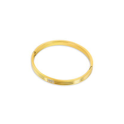 Charry – Pulsera Brazalete Adornado con Piedra Tallada