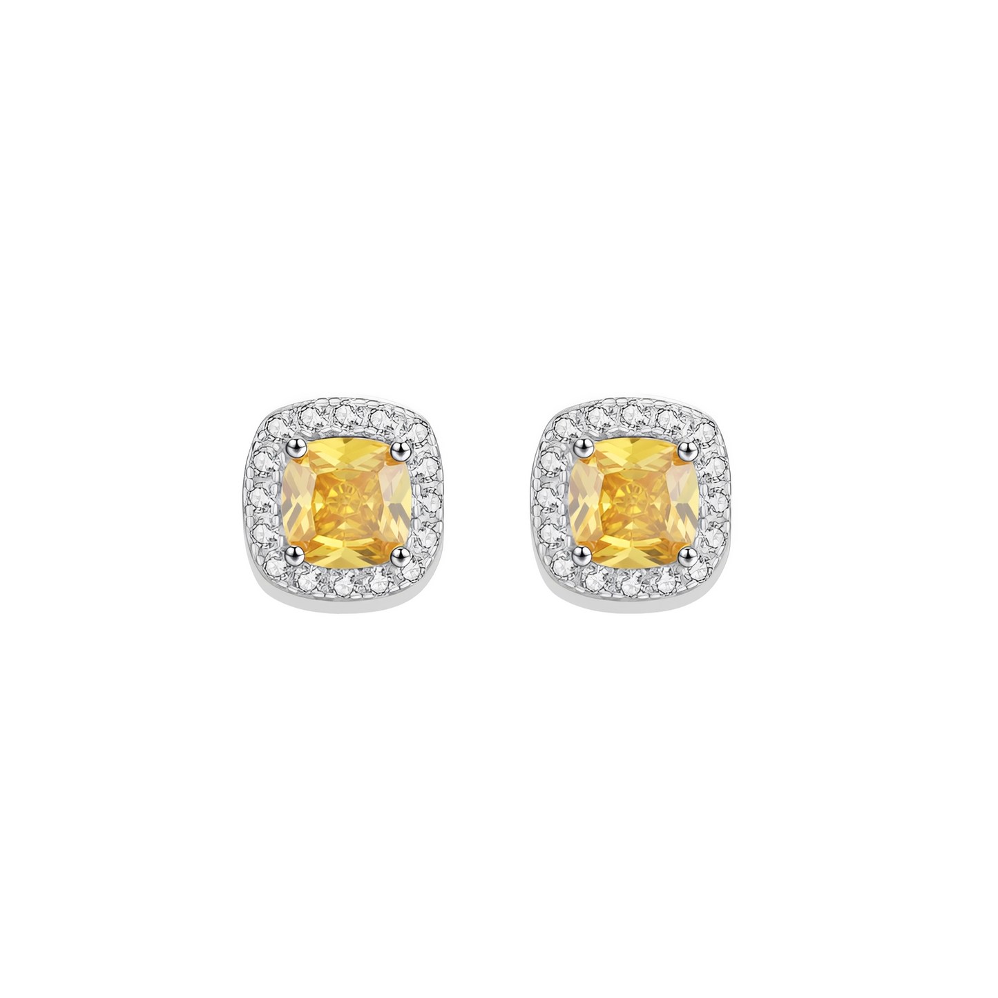 Diana – Pendientes de Brillo Amarillo