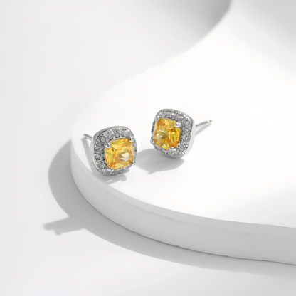 Diana – Pendientes de Brillo Amarillo