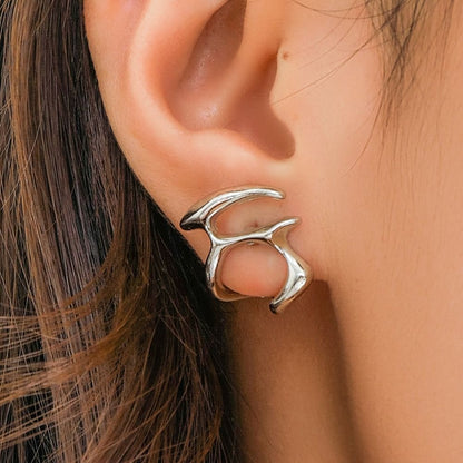 Damas Abstract Pendientes con forma irregular - Par