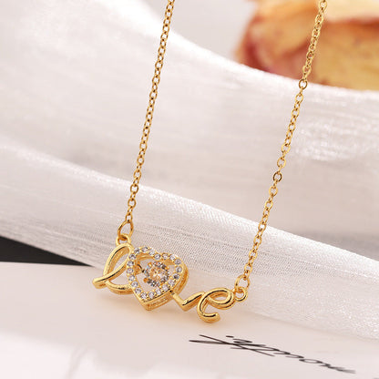 Love Spelled - Collar con colgante de amor