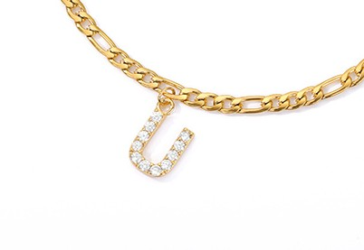 Love Initial Anklet - Pieza de tobillo con su inicial