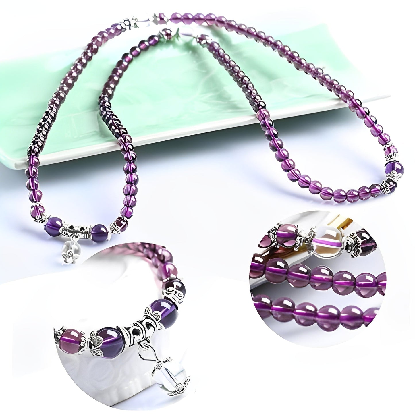 Mia – Pulsera & Collar Espiritual Ametista