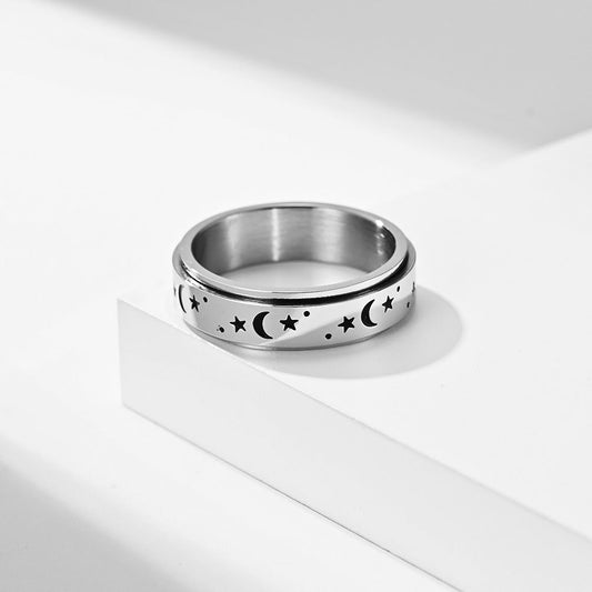 Astrid – Anillo Celeste Luna y Estrella