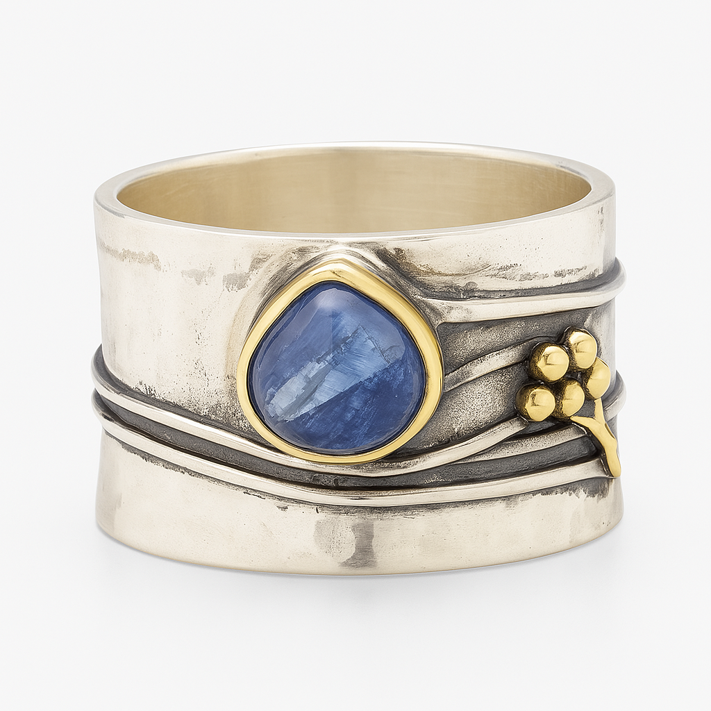 Naela – Anillo Bohemio con Piedras Naturales para Meditación