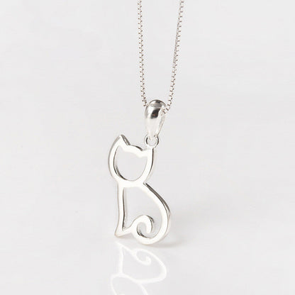 Colgante de Gato Adorable - Collar Hueco