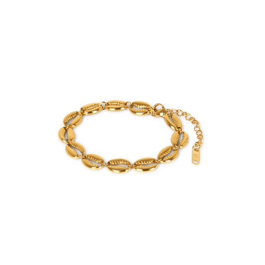 Miley – Pulsera Cadena Eslabones Concha Dorada