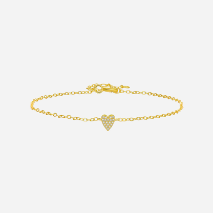 Amara – Pulsera Corazón Brillante Mini