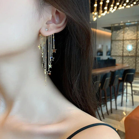 Valerie – Pendientes Estrella con Borlas