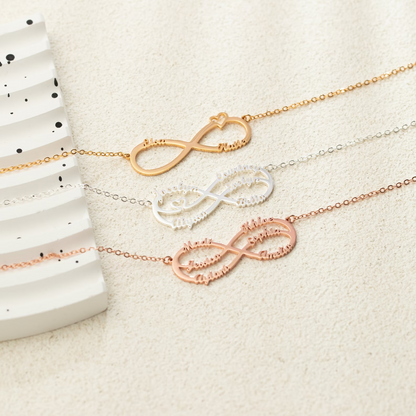 Collar Infinity Personalizado - Collar de Nombre Infinito