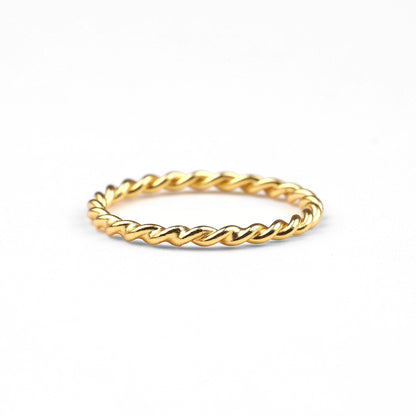 Manon – Anillo Apilable Trenzado