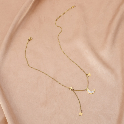 Collar de estrella y luna - Media luna