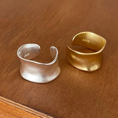 Louna – Anillos Bohemios Dorados &amp; Plateados Irregulares