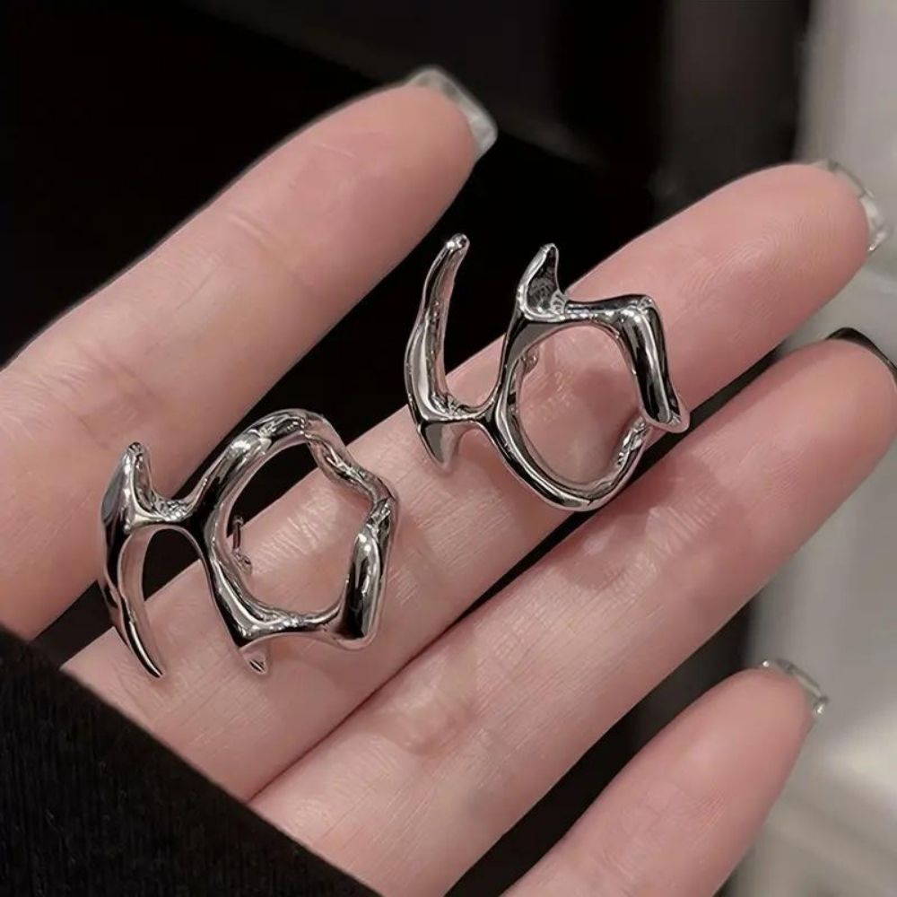 Damas Abstract Pendientes con forma irregular - Par