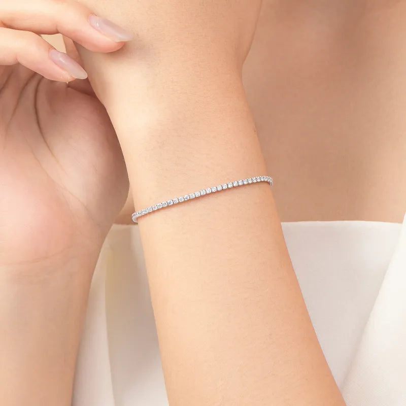 Mini Pulsera de Tenis con Cristales