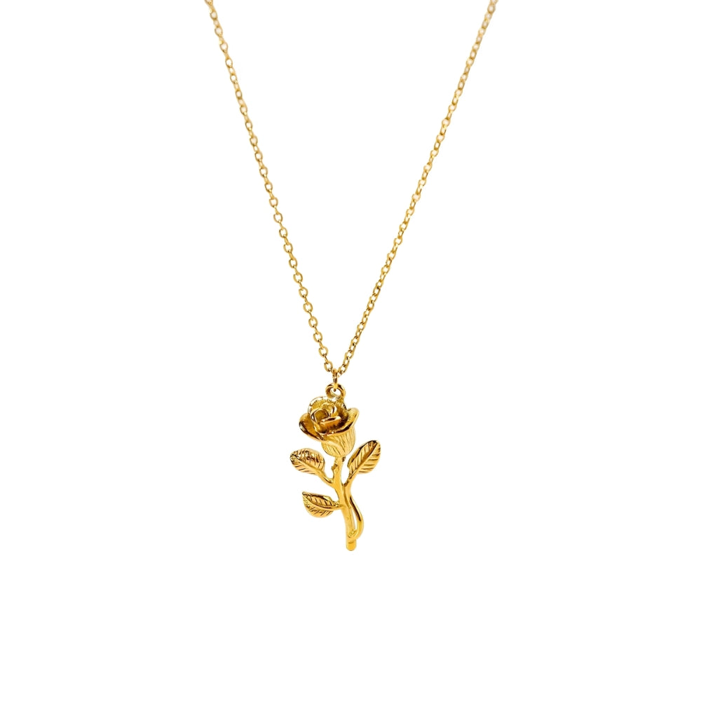 Jolie – Collar con Colgante de Rosa Elegante