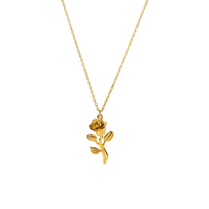 Jolie – Collar con Colgante de Rosa Elegante