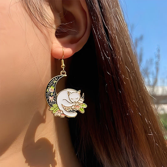 Rhian – Pendientes Gato en la Luna