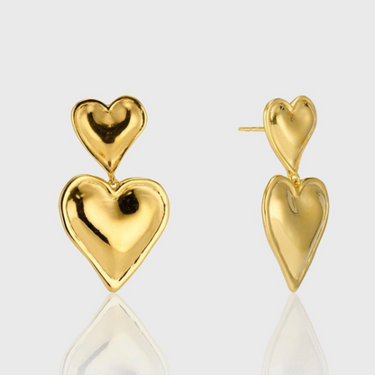 Pendientes Doble Corazón