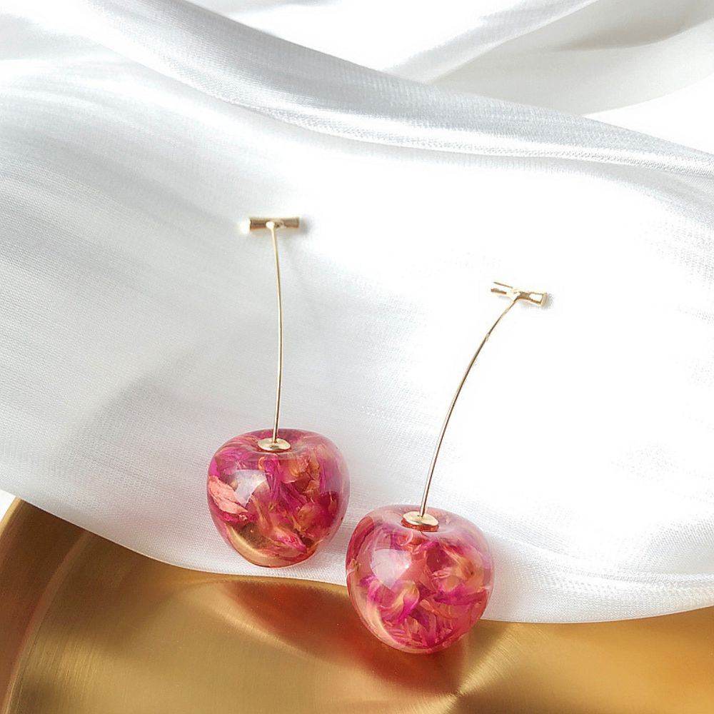 Pendientes de Cereza para Mujer con Diseño de Colgante
