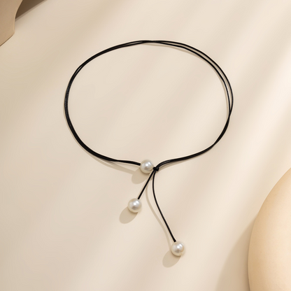 Collar de perlas adorable - Collar de perlas para la clavícula