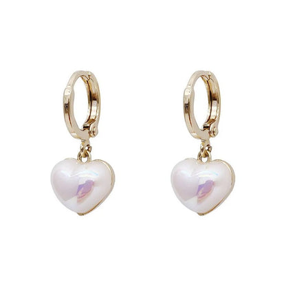 Noreen – Pendientes Corazón Elegantes con Perla