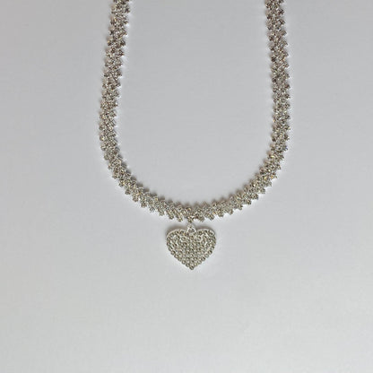 Collar de tenis doble con incrustaciones de circonia