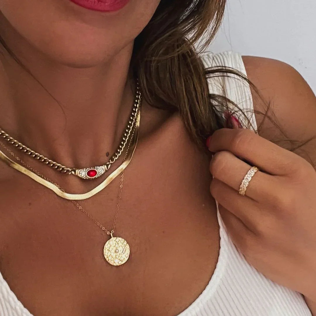 Collar con Colgante para Mujeres y Cadena de Extensión