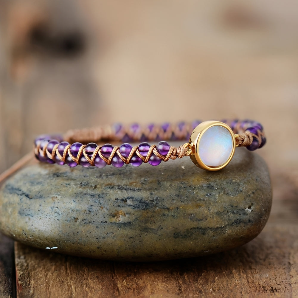 Pulsera de perlas ajustable para damas